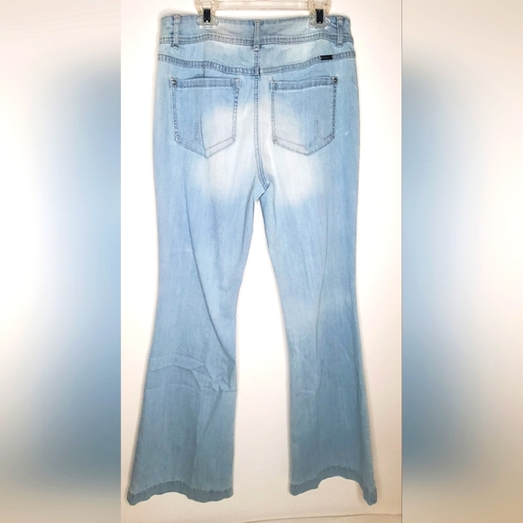 INC Size 6  women denim jeans wide legs jeans - Picture 3 of 10